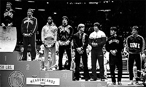 Mark Schmitz||University of Wisconsin - NCAA Div. I - Runner-up 1984||NCAA Div. I - 6th Place 1982